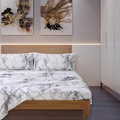 Marble Elegance Ultra-Soft Fitted Sheet