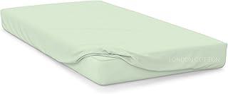 Duck Egg 200 TC Egyptian Cotton Cot Fitted Sheet