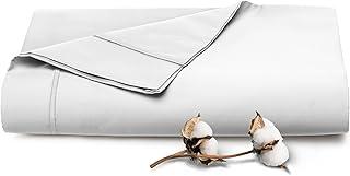 Pizuna Premium Cotton Sateen Queen Flat Sheet