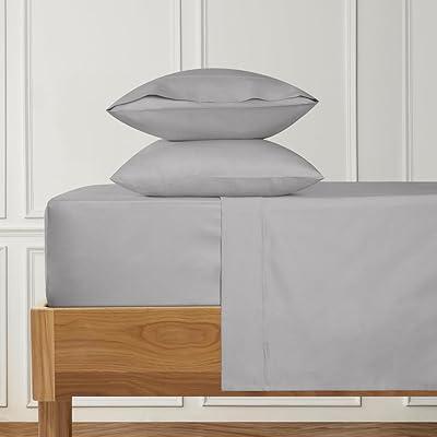 Silver Grey Egyptian Cotton Cooling Sheet Set