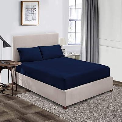 Navy Blue Egyptian Cotton RV Fitted Sheet