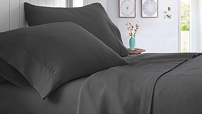 Dark Grey 600 TC RV Bunk Fitted Sheet