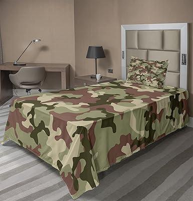 Forest Camouflage Twin XL Bedding Set