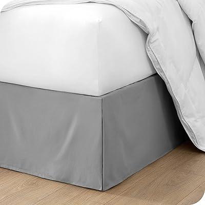 Bare Home Microfiber King Fitted Sheet and Bed Skirt Set