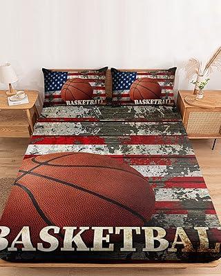 USA Basketball Rustic Fitted Sheet Set