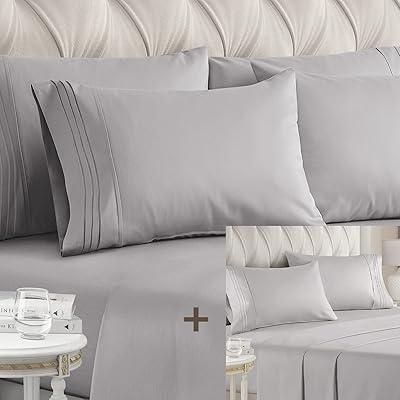 Cali King Size 10 PC Luxury Bed Sheet Bundle