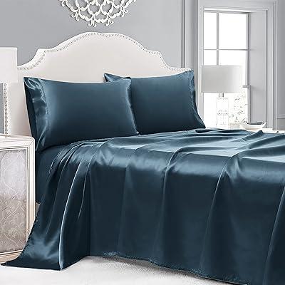 Cobedzy Luxury Satin Queen Sheet Set