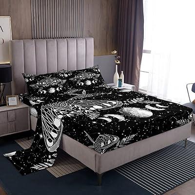 Gothic Moth Bed Sheet Set