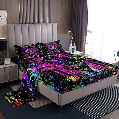 Cosmic Sun and Moon Tie Dye Sheet Set