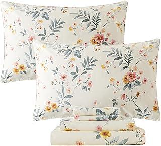 FADFAY Vintage Floral Queen Sheet Set