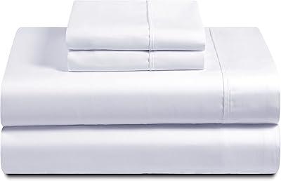 Feather & Stitch Luxury Split King Sheet Set - White