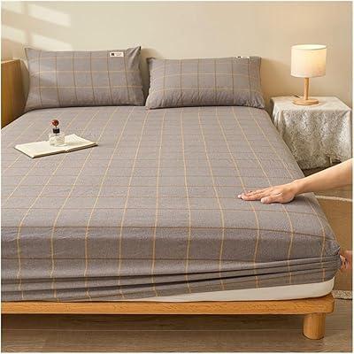 Ultra Soft Cotton Checkered Queen Bed Sheet Set