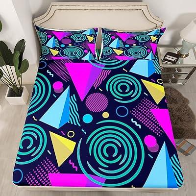 Navy Blue Geometric Modern Bedding Set