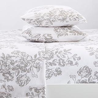 Great Bay Home Turkish Cotton Floral Flannel Sheet Set