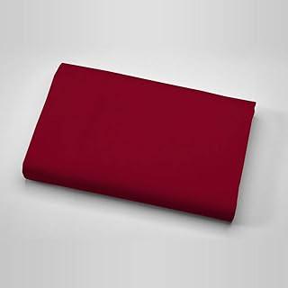 Janvi Linen 800 Thread Count Egyptian Cotton King Flat Sheet - Burgundy