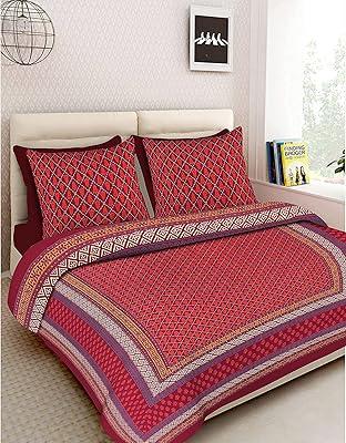 Kalka Handmade Indian Cotton King Size Bed Sheet Set