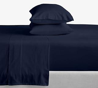 Navy Blue Egyptian Cotton King Sheet Set