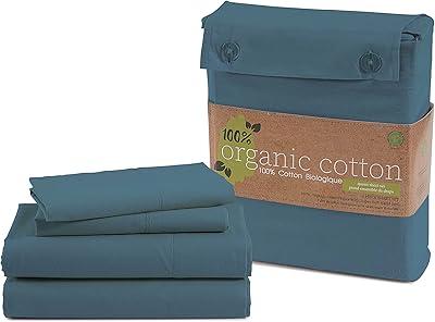 LANE LINEN Organic Cotton Queen Sheet Set