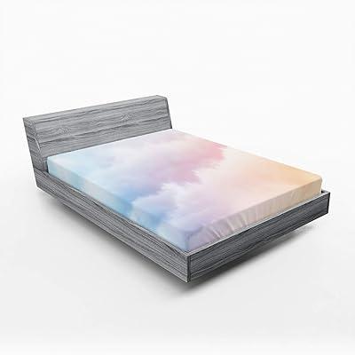 Lunarable Clouds Dreamy Fitted Sheet Set