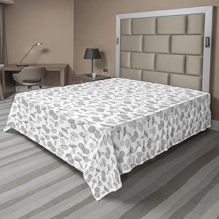 Lunarable Monochrome Mushroom King Flat Sheet