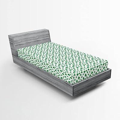 Lunarable Shamrock Twin XL Fitted Sheet Set