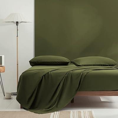 Nayoroom Soft Microfiber Olive Green Sheet Set