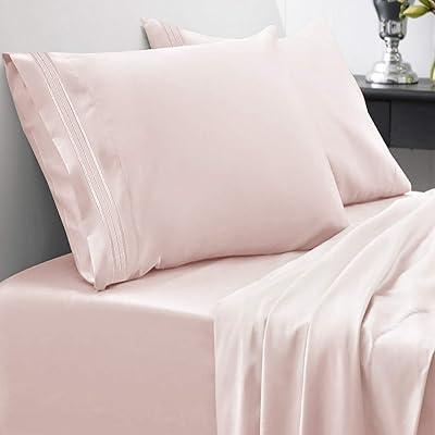 1800 Supreme Collection Breathable Queen Sheet Set - Pale Pink