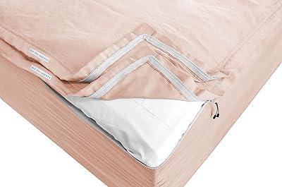 Blush Zip-On Fitted Sheet Set