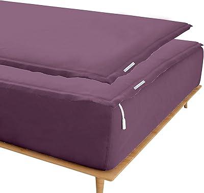 Plum Zip-On Fitted Sheet Set