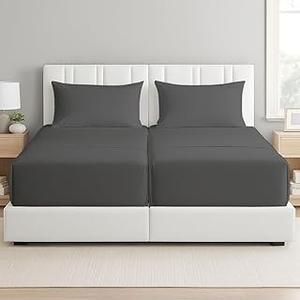 Bampure Bamboo Split King Sheets Set