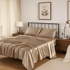 Fishers Finery 100% Pure Mulberry Silk Sheet Set