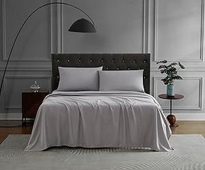 Linen Home Luxury Black Floral Sheet Set