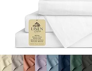 Linen Home Soft Cotton Bed Sheet Set