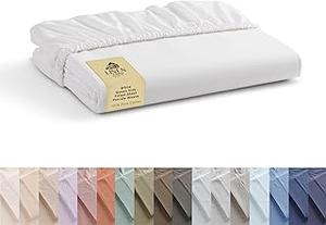 Linen Home White Floral Cotton Sheets