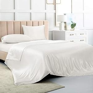 Luxury Hotel Collection Satin Bed Sheets and Comforter Set