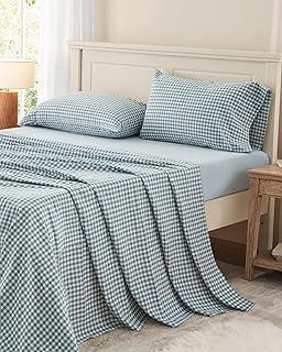 Pure White Linen 100% Cotton Deep Pocket Sheet Set