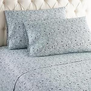 Soft & Stylish White Sheets with Black Accent Stripes