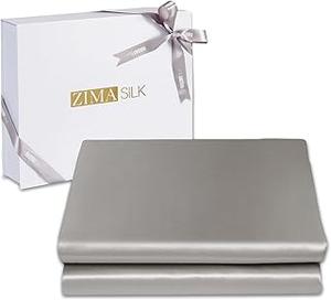 ZIMASILK 100% Mulberry Silk Bed Sheet Set
